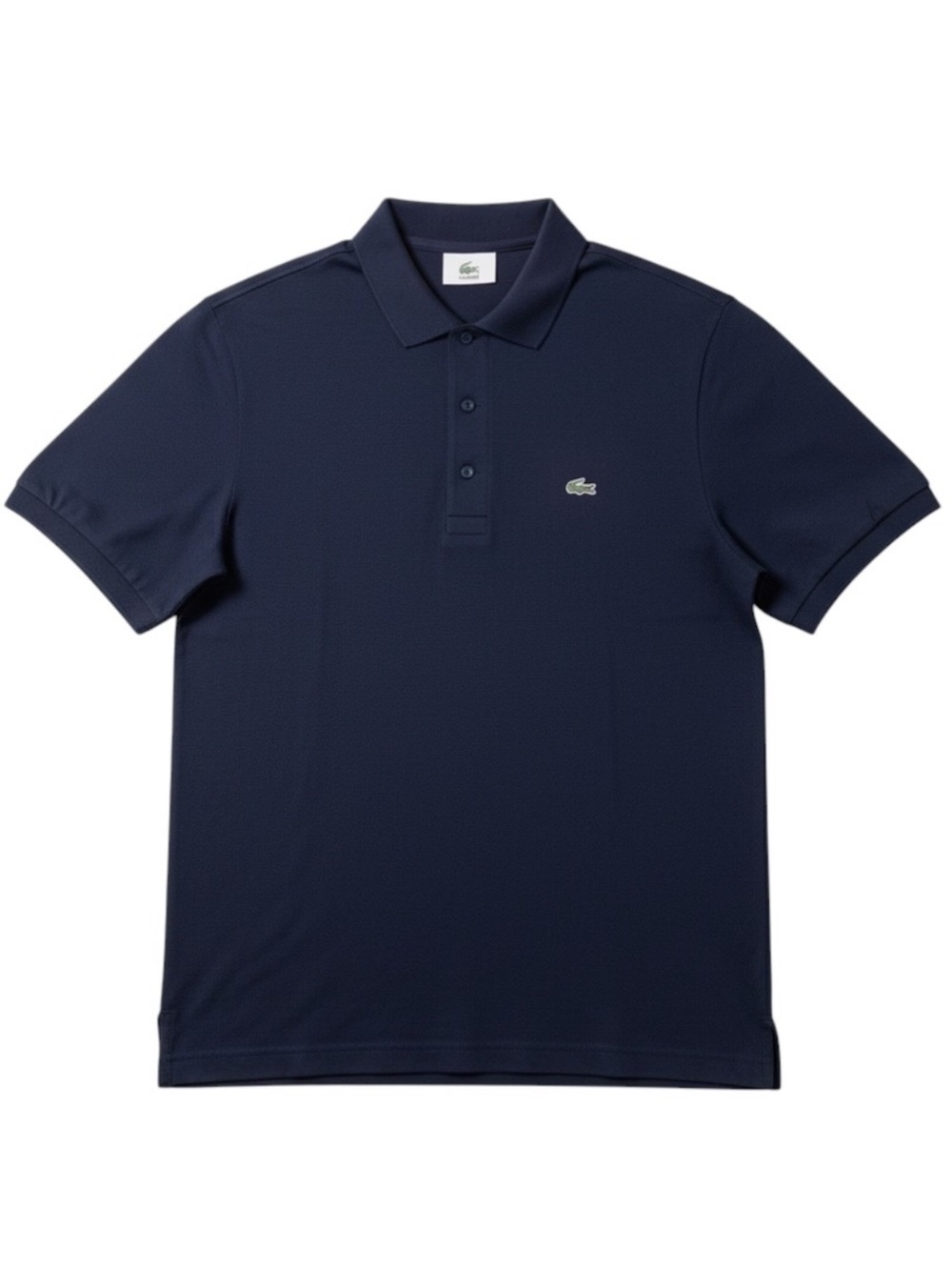 Lacoste Men’s Navy Blue Polo Shirt Short Sleeve Crocodile Logo Size Large